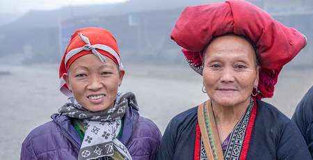 Ethnic groups in Sapa Vietnam 