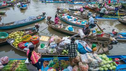 Long Xuyen Floating Market in the Mekong Delta: Fascinating, yet Fragile