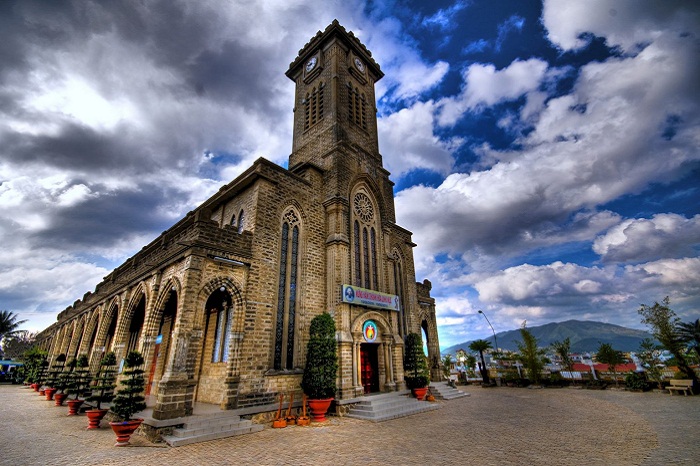 The unique architecture of the stone cathedral of Nha Trang