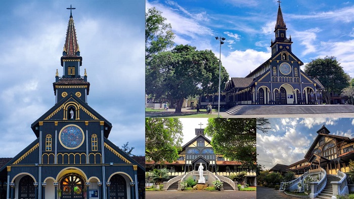 10 famous churches Vietnam, Phat Diem Cathedral, Notre-Dame Cathedral saigon, Saint-Nicolas Dalat Cathedral