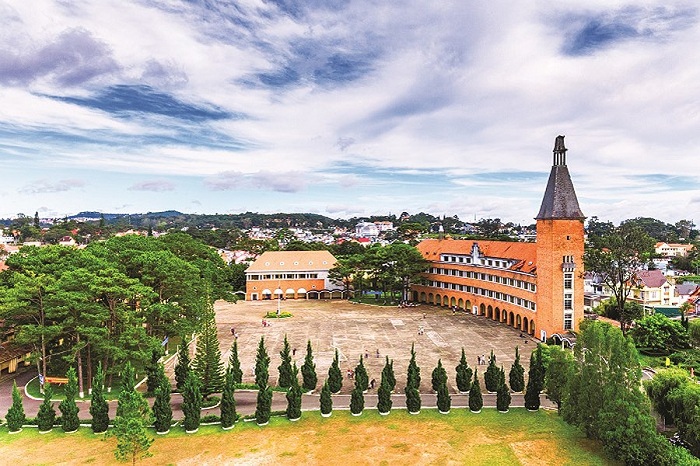 Former Yersin High School in Dalat