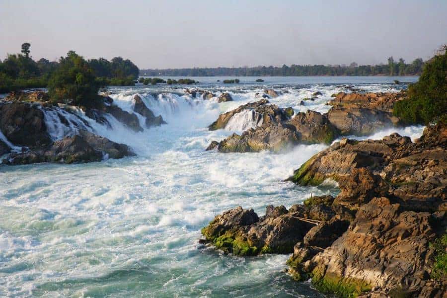 khone phapeng waterfall laos, must do activity in southern laos, pakse laos, laos 4000 islands