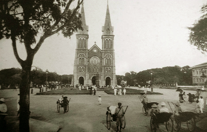 Notre dame cathedral saigon 40s