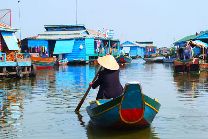 Kampong Chhnang city, Oudong, Tonle Sap river, Tralach, Cambodia travel