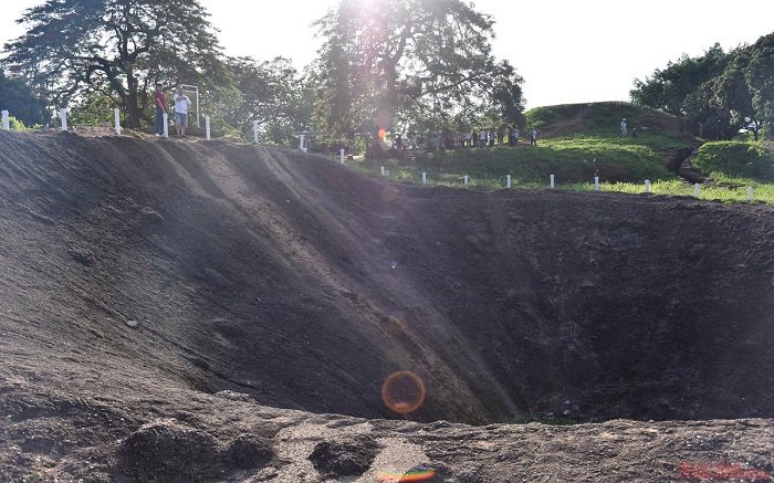 Bomb crater on A1 Hill, Dien Bien, Vietnam. Photo: Internet