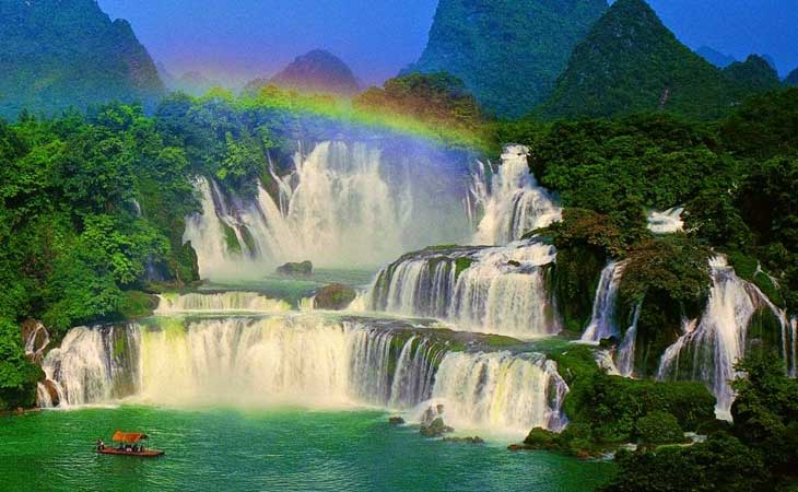 ban gioc waterfall boat trip