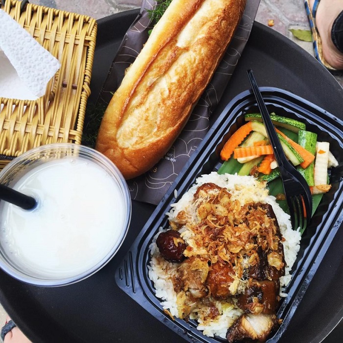 Served with sticky rice, Banh Mi Ba Bua in Hoi An promises a delicious and hearty meal
