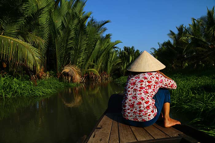 ben tre vietnam top things to do rowing boat ride