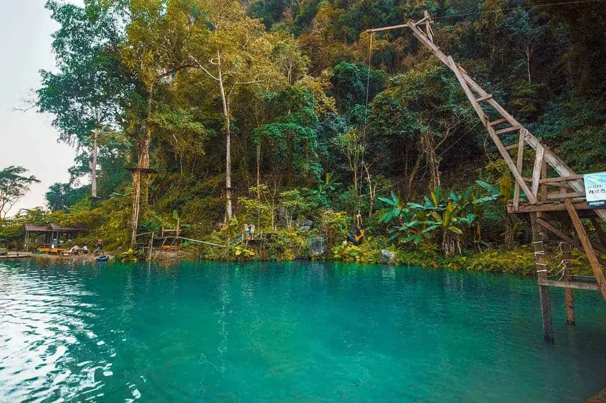 blue lagoon Vang Vieng, top 10 things to do in Vang Vieng, best things to do in Vang Vieng, what to do in Vang Vieng, visit Laos, travel in Laos