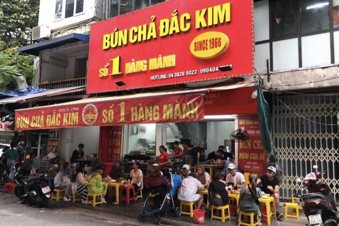 bun cha dac kim, best bun cha in hanoi old quarter, hanoi cuisine