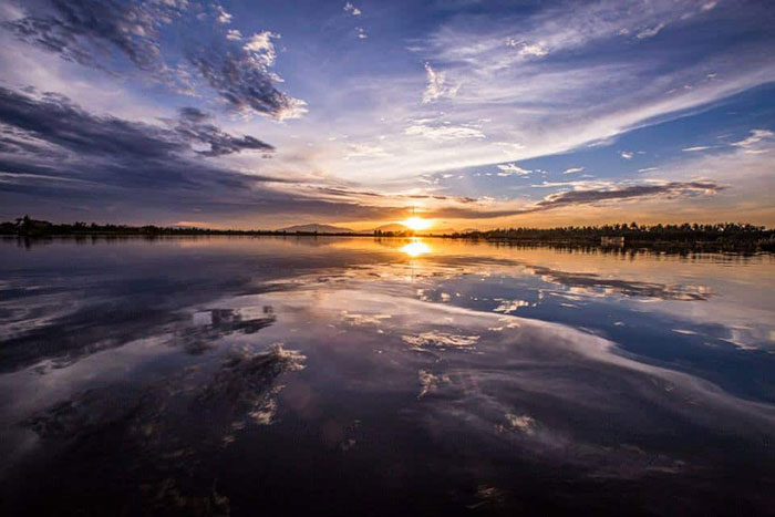 cam thanh village hoi an town sunset