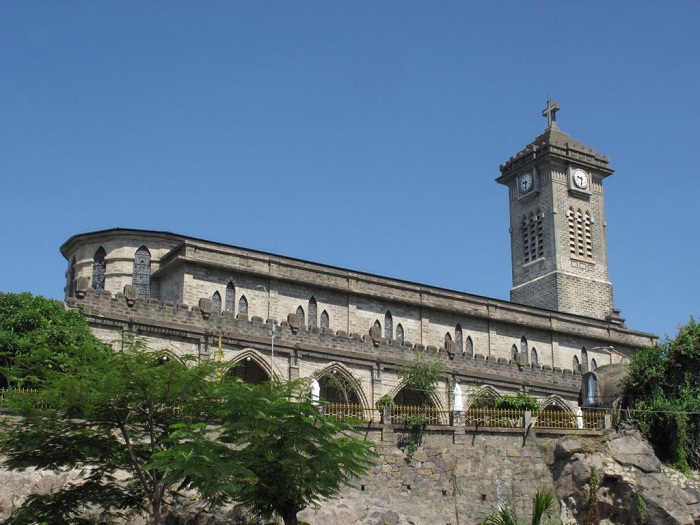 Nha Trang stone cathedral, French architecture, Nui church