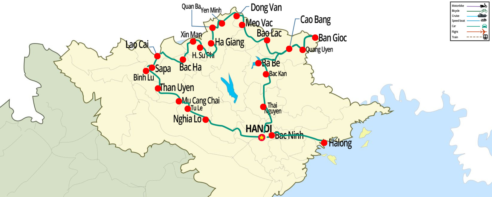 north east northwest vietnam 9 day tour, travel itinerary northeast northwest vietnam