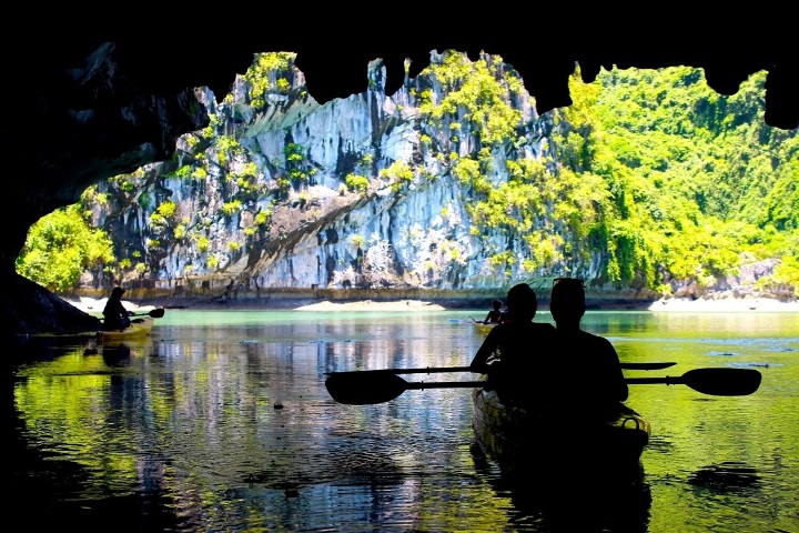 cruise halong bay 3 days 2 nights kayak on titov halong bay boat trip titov island