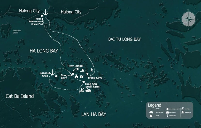 halong bay map