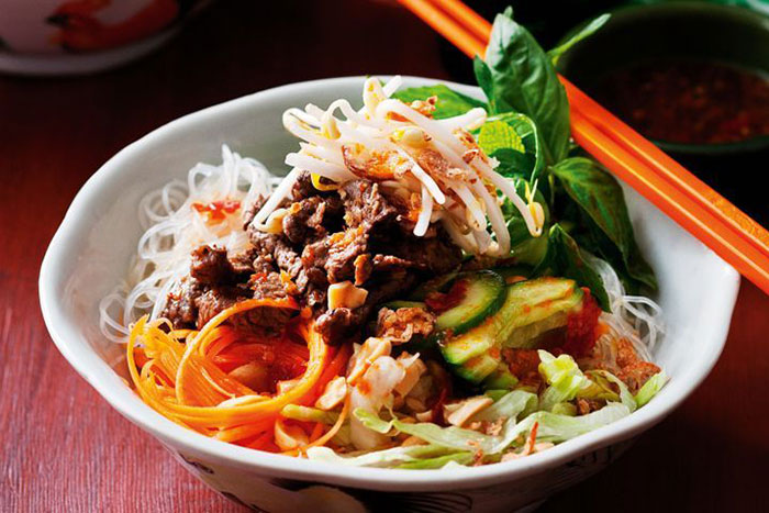 heritage cuisine of hue pork grilled noodle