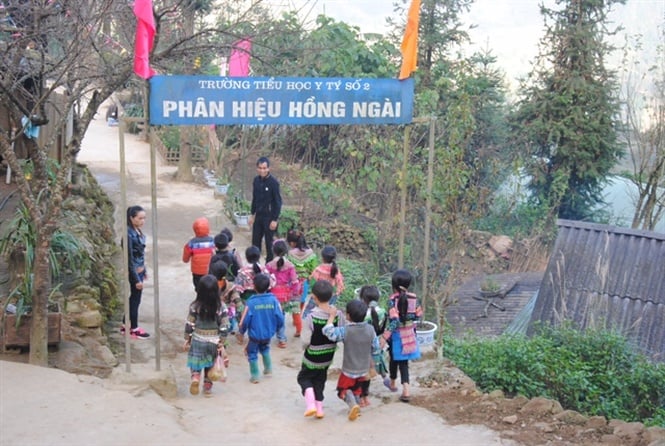 Primary school in Hong Ngai Village, Y Ty. Photo: Internet