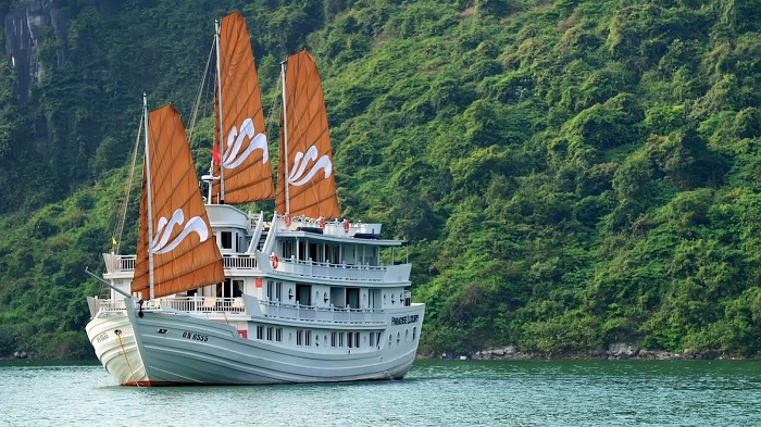 halong bay cruises, top 10 cruises halong bay, top 10 boats halong bay, top 10 junks halong bay, sea trip halong bay, boat trip halong bay, halong bay junk paradise