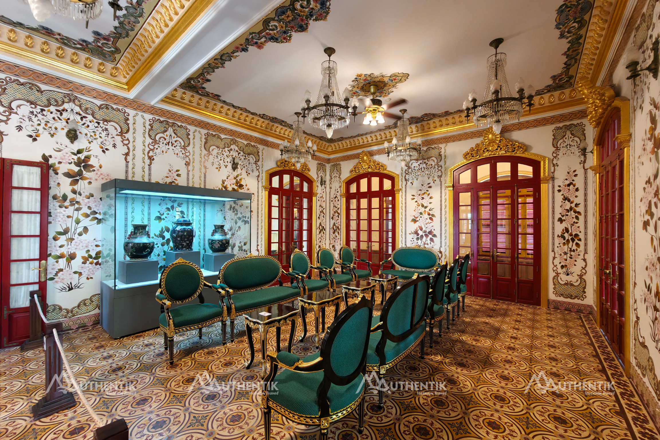 Interior of Kien Trung Palace showcasing the royal lifestyle and modern influences of Vietnam&rsquo;s last emperors