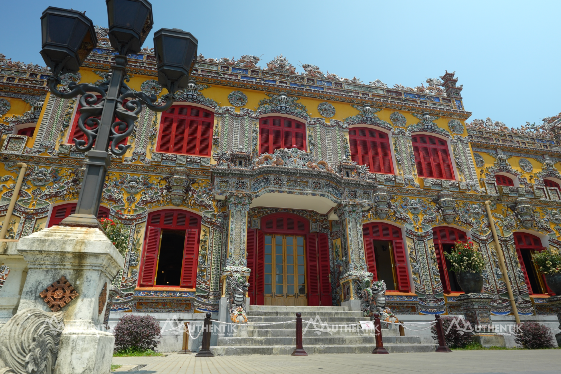 Kien Trung Palace inside Hue Imperial City, the last royal residence of the Nguyen Dynasty