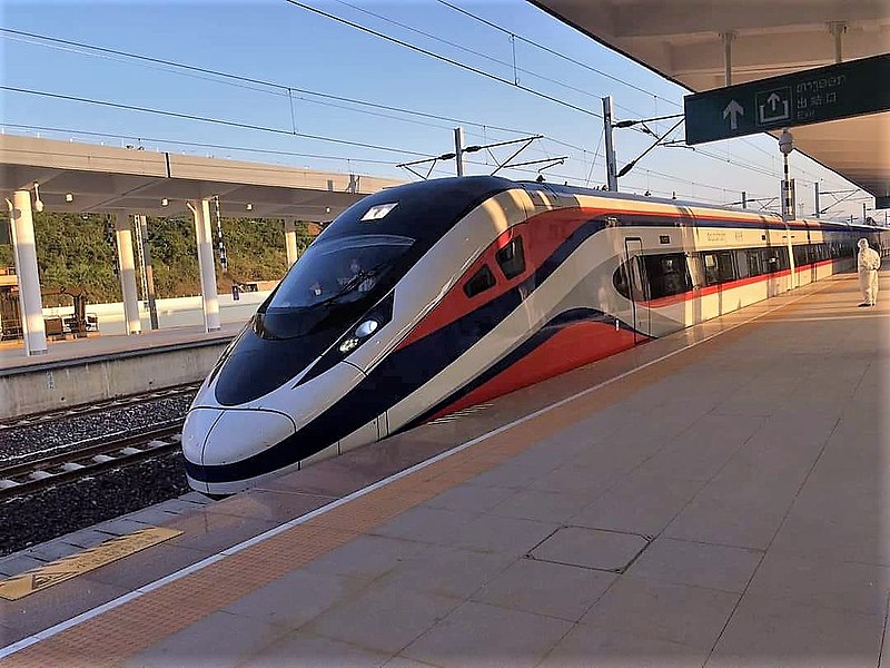 High speed train in Laos