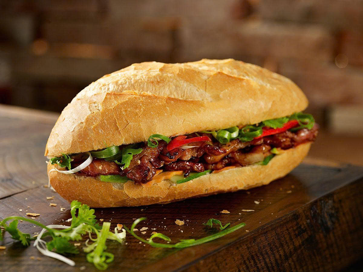 Bánh mì - popular street food in Vietnam