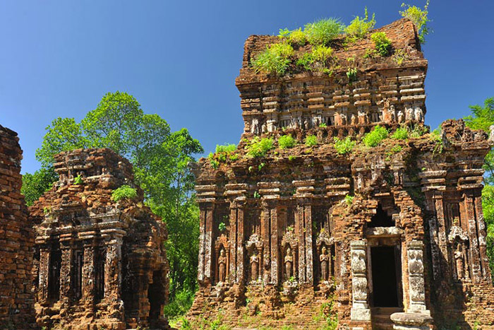 Ancient Cham temples at My Son Sanctuary Vietnam