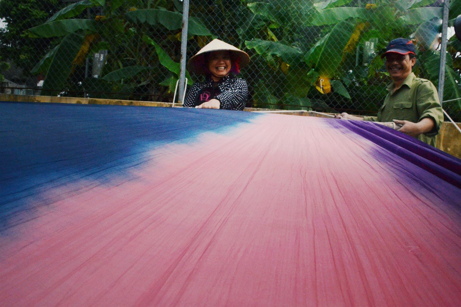 Nha Xa Village's silk