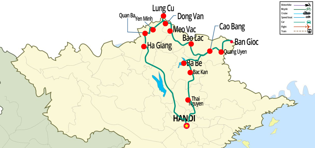 northeast vietnam 9 day tour, travel itinerary northeast vietnam