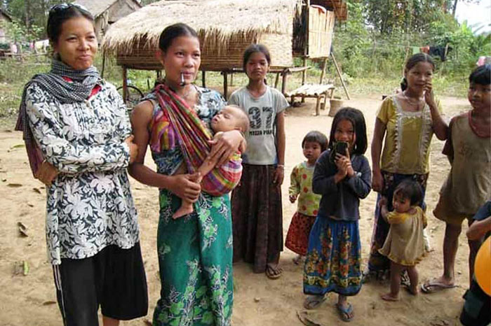 Members of a Proto Indochinese group in Cambodia
