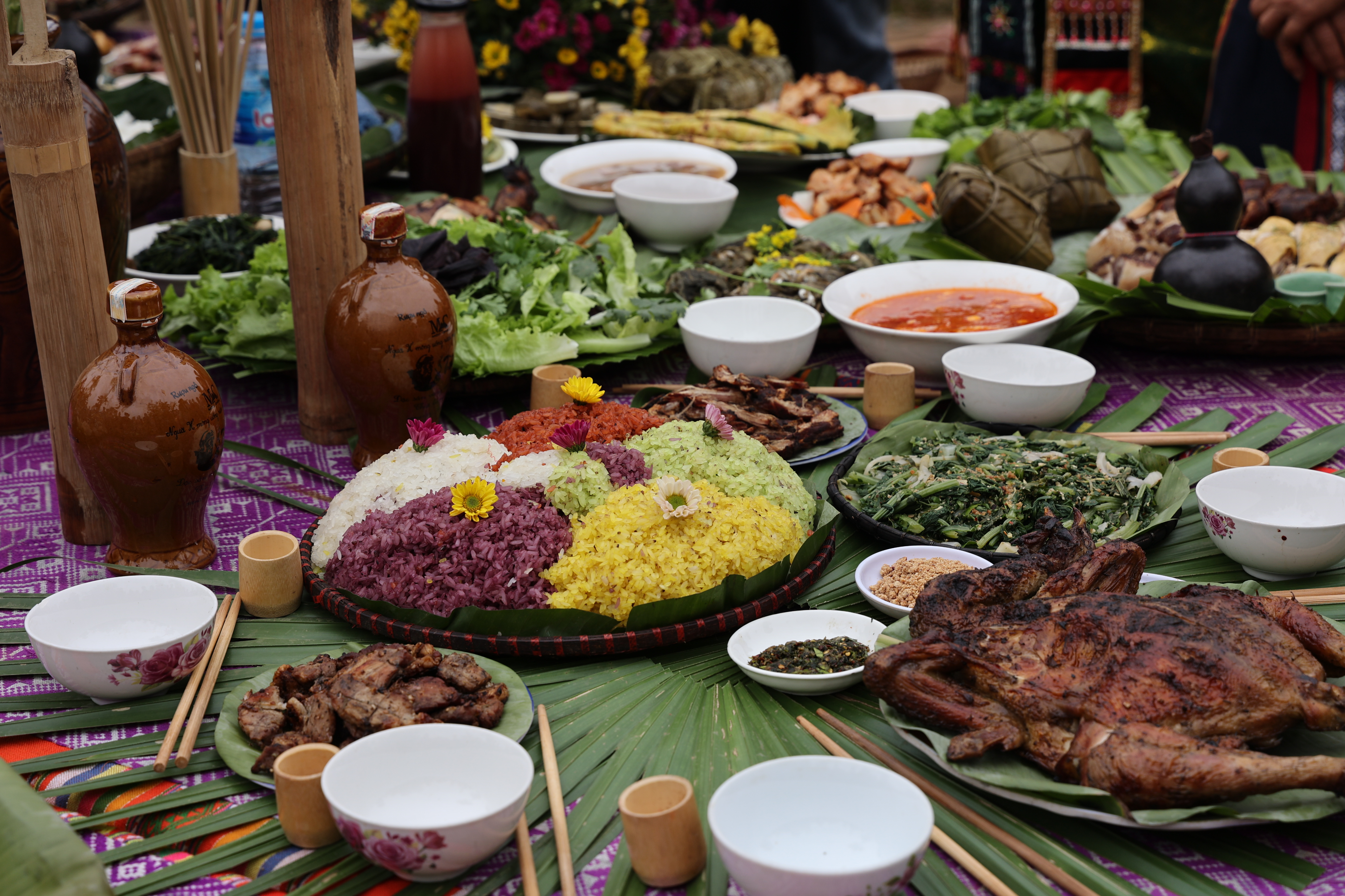 Scrumptious dishes that Kha Village's visitors get to taste