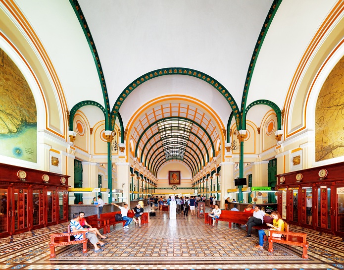 saigon central post office inside