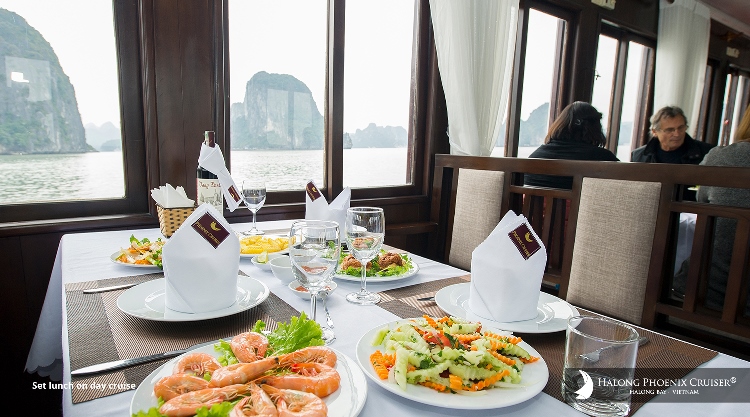 cruise 2 days 1 night halong bay boat trip halong bay sea food halong bay food