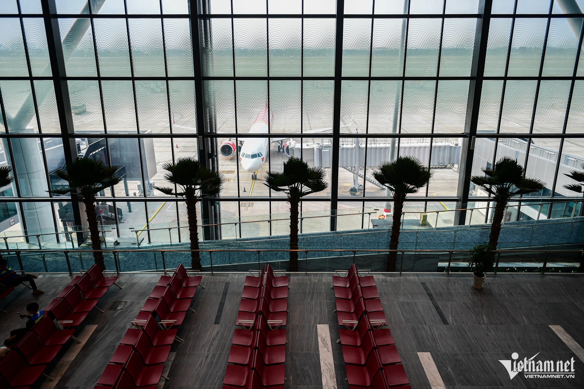 Passenger waiting area to board the plane