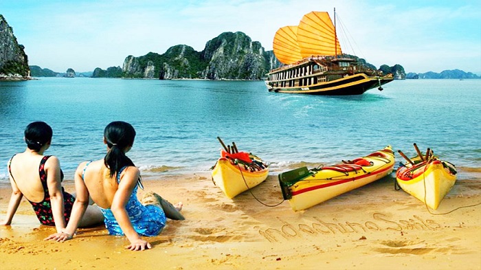 things to do halong, halong bay activities, what to do halong bay, titov island