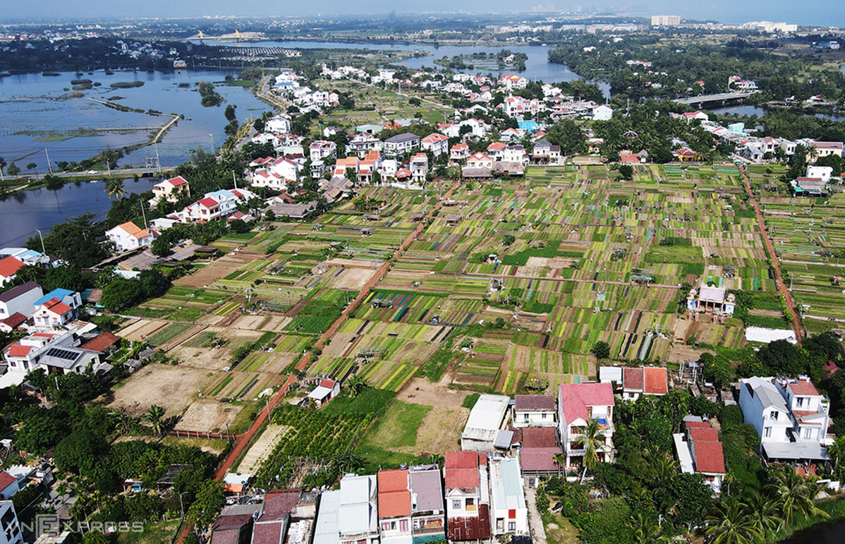 tra que village, hoian